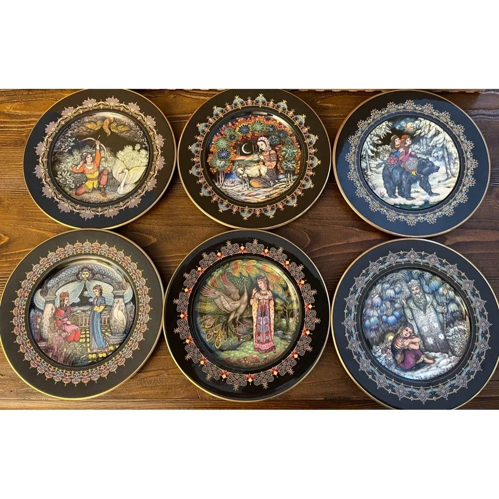 Set of 6 Heinrich Villeroy & Boch Russian Fairy Tale Collector Plates